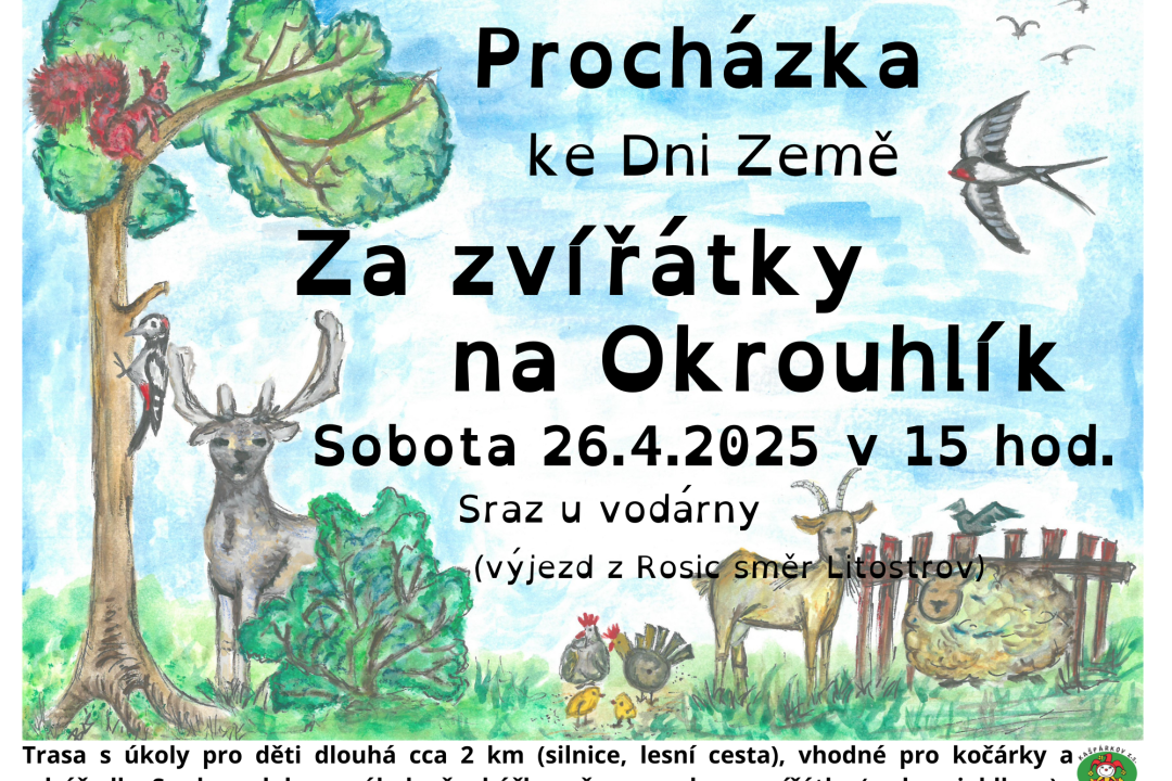 Procházka za zvířátky na Okrouhlík