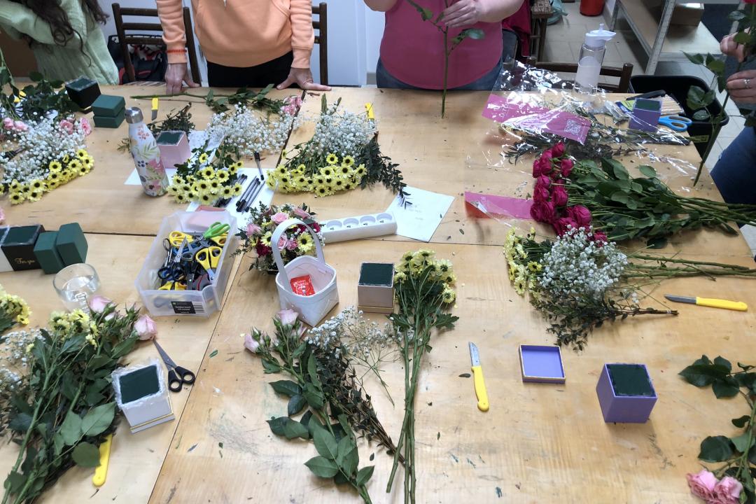 Floristický kurz - vazba kytic