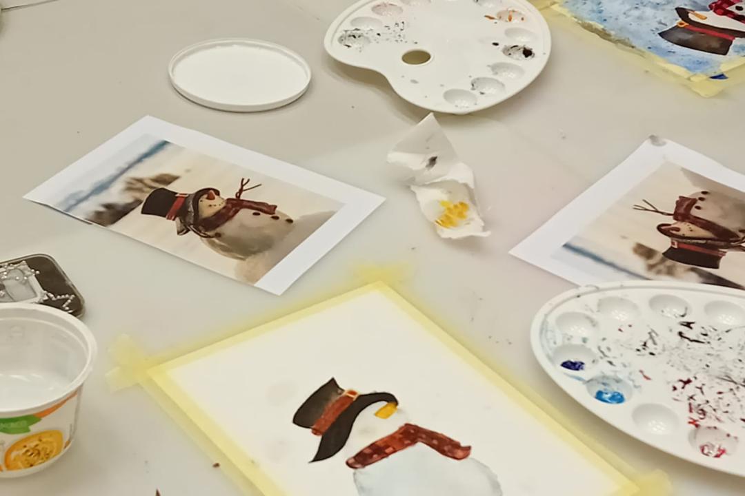 Výstava studentů výtvarných kroužků