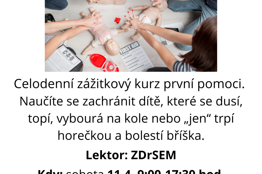 Zážitkový workshop - První pomoc se zaměřením na děti 